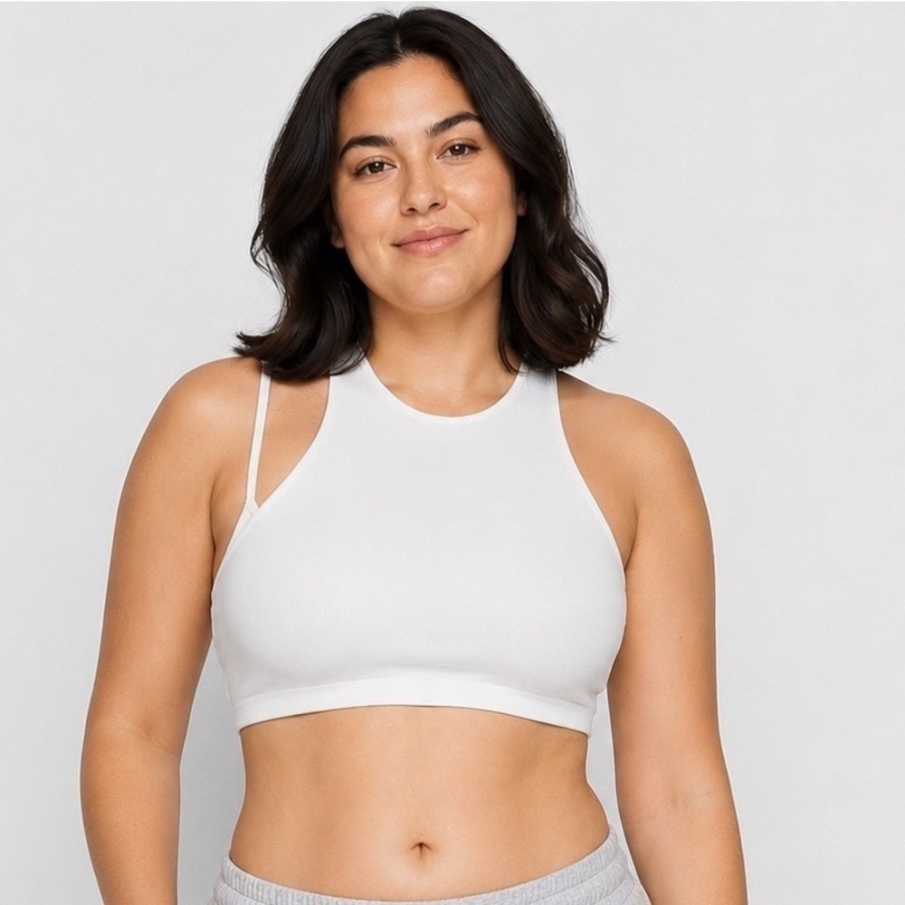 SKIMS Soft‎ Lounge Cut Out Racerback Bralette Marble 4X